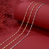 925 Silver Melon Seed Chain 40-55 Inch Rose Necklace Pendant