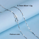 925 Silver Melon Seed Chain 40-55 Inch Rose Necklace Pendant