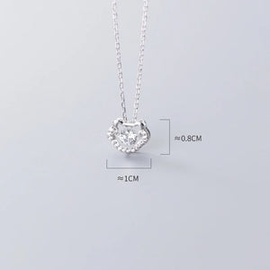 925 Silver Necklace Women Pendant Choker Diamond Chinese Hollow Clavicle Chain