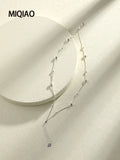925 Silver Star Ankle Bracelets Round Beads Leg Chain Women Gift