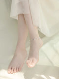 925 Silver Star Ankle Bracelets Round Beads Leg Chain Women Gift