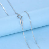 925 Silver Thin O Chain 40-55 Long 0.9-1.2 MM Rose Platinum Necklace