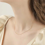 925 Silver Thin O Chain 40-55 Long 0.9-1.2 MM Rose Platinum Necklace