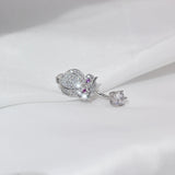 925 Sterling Silver Owl Piercing Navel Belly Body Jewelry
