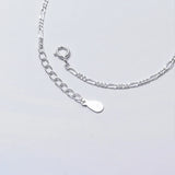 925 Silver Anklet Bracelet Sweet Flower Fairy Angel with Single Zircon Diamond