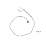 925 Silver Anklet for Women Beach Jewelry