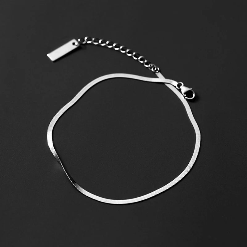 925 Silver Anklet for Women Beach Jewelry