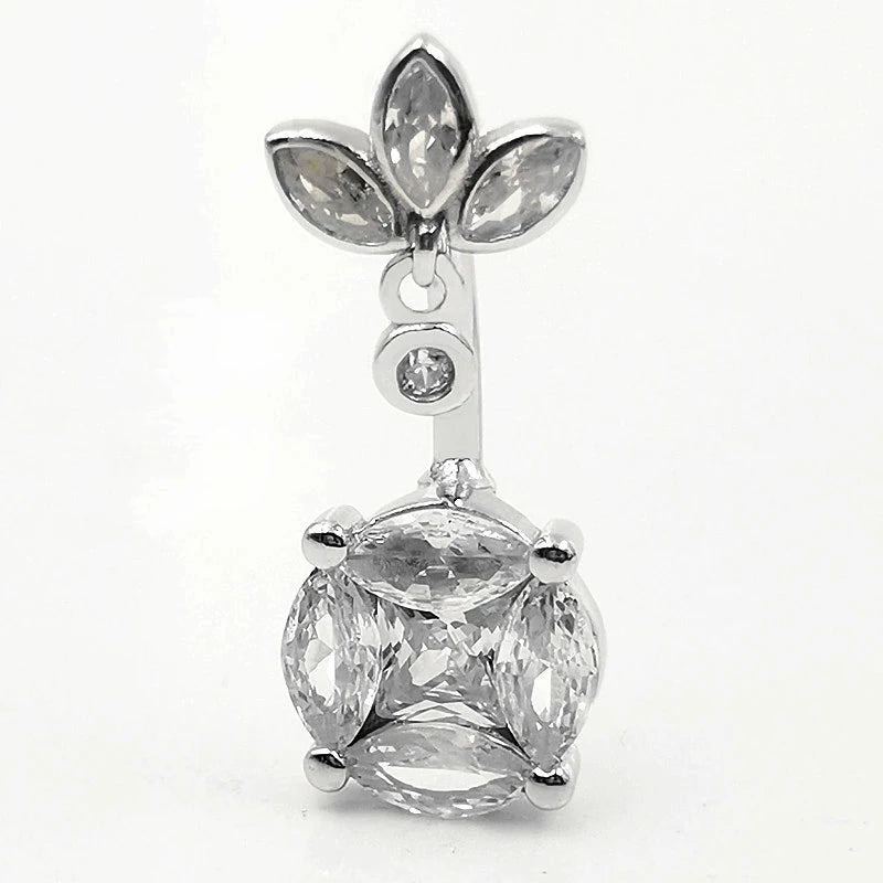Belly Button Rings Piercing Bar Jewelry Real Silver 925 Sexy Woman