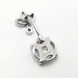 Belly Button Rings Piercing Bar Jewelry Real Silver 925 Sexy Woman