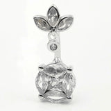 Belly Button Rings Piercing Bar Jewelry Real Silver 925 Sexy Woman