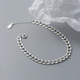 925 Sterling Silver Chain Bracelet For Women Christmas Gift Jewelry