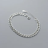 925 Sterling Silver Chain Bracelet For Women Christmas Gift Jewelry