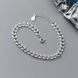 925 Sterling Silver Chain Bracelet For Women Christmas Gift Jewelry