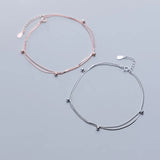Silver 925 Snake Chain Anklet Foot Jewelry for Women