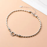 925 Silver Anklets Women's Chain Beanie Foot Jewelry