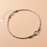 925 Silver Anklets Women's Chain Beanie Foot Jewelry