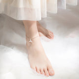 925 Sterling Silver Mermaid Tail Anklet Foot Chain Jewelry