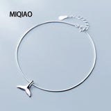925 Sterling Silver Mermaid Tail Anklet Foot Chain Jewelry