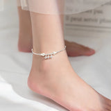 Fish Anklet Jewelry 925 Sterling Silver Foot Chain Female Ornament