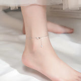 925 Sterling Silver Butterfly Anklet Bracelet