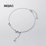 925 Sterling Silver Butterfly Anklet Bracelet