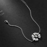 Daisy Flower Bracelets 925 Thai Silver Jewelry For Women Hand Bracelets