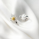 Daisy Earring Clips 925 Sterling Silver Jewelry for Women Accessories