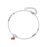 925 Silver Anklets with Vintage Coins and Beads Foot Jewelry