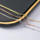 925 Sterling Silver Geometric Anklet for Women, Rose Chain, Sweet Gift