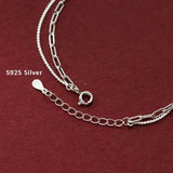 Heart Anklets Silver 925 Jewelry Love Bracelet On Leg Women Chains