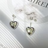 Heart Belly Button Rings 925 Sterling Silver Love Navel Piercing