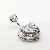 Heart Piercing Belly Button Rings Love 925 Sterling Silver Women Jewelry