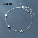925 Silver Anklet for Women with Zircon Decoration