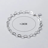 925 Sterling Silver Anklet for Women, Simple Style Gift