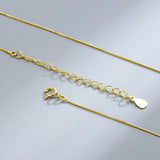 Silver 925 Water-wave Box Chain Sterling Silver Necklace