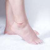 925 Silver Barefoot Sports Anklet Women's Foot Chain