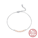 925 Silver Barefoot Sports Anklet Women's Foot Chain