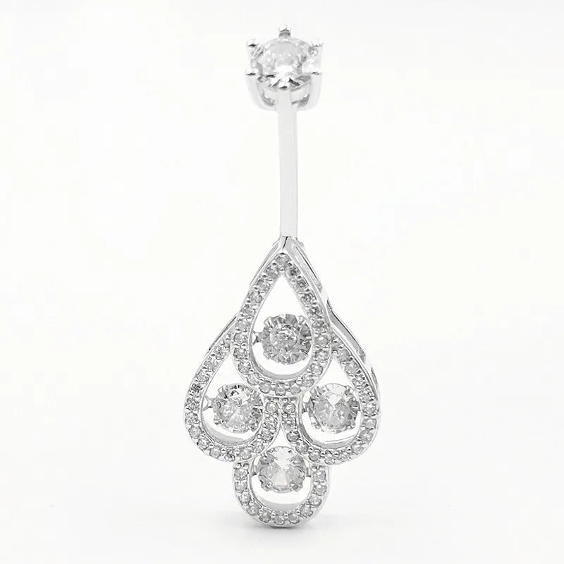 Sterling 925 Smart Belly Button Piercing Body Jewelry for Women