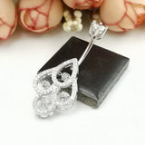 Sterling 925 Smart Belly Button Piercing Body Jewelry for Women
