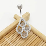 Sterling 925 Smart Belly Button Piercing Body Jewelry for Women