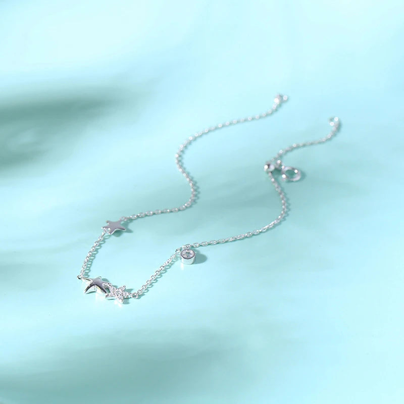 Starfish Silver Anklet Leg Chain for Women