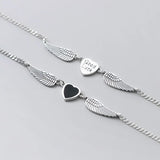 Thai Silver Anklets Love Heart Wings On Leg Summer Accessories