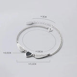 Thai Silver Anklets Love Heart Wings On Leg Summer Accessories