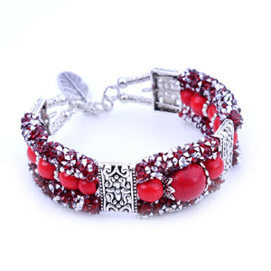 Turquoise Indian Turkey Style Bangles Wrist Band Bracelet for Women Girls
