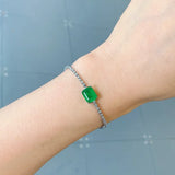 Vintage Boho Tourmaline Stone Bangle Bracelet for Women Gift Jewelry