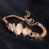 Crystal Cat's Eye Stone Bracelet