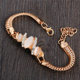 Crystal Cat's Eye Stone Bracelet