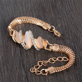 Crystal Cat's Eye Stone Bracelet