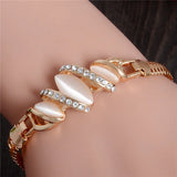 Crystal Cat's Eye Stone Bracelet