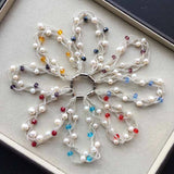 Natural Freshwater Pearl Bracelet Bangle Jewelry Gift, 10pcs/lot
